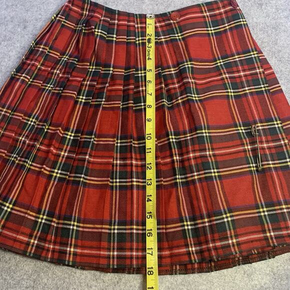 Ice Fire Kilt Canadian Made Women’s Size 5 Red and Green Plaid Vintage - Picture 8 of 8